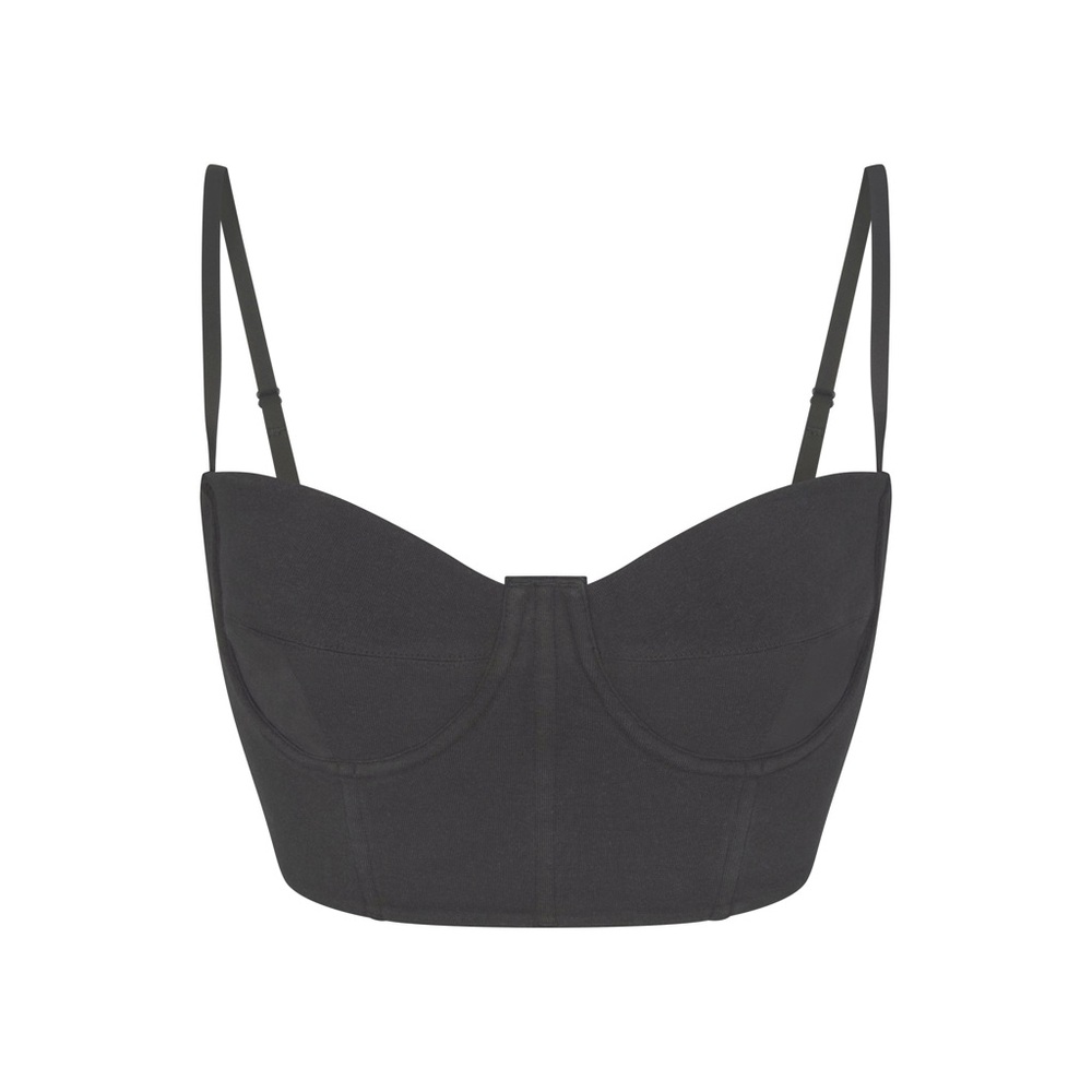 SKIMS Women's Black Bustier Top